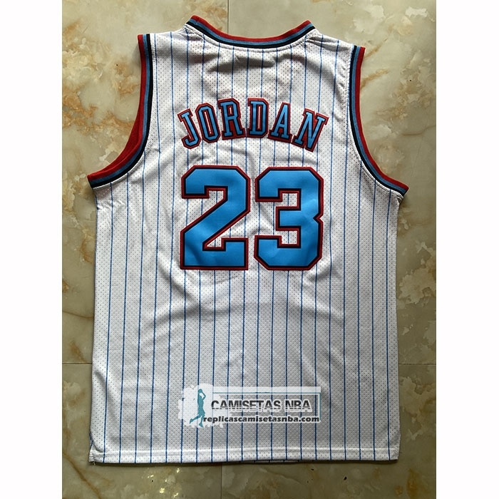 Camiseta Chicago Bulls Michael Jordan NO 23 Mitchell & Ness 1997-98 Blanco3